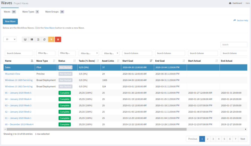 Delete Wave ReadyWorks User Guide